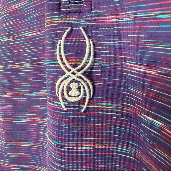 Spyder Women's Purple Turtleneck Long Sleeve Top Size L Stretch Outdoor Casual - Picture 4 of 12